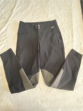 Kerrits Women’s Size Small Black Jeggings Riding Pants Grey Inseam Equestrian